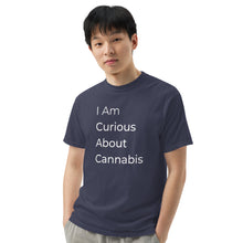 Load image into Gallery viewer, I Am Curious About Cannabis Dark T Shirt