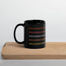 Load image into Gallery viewer, Inflorescence (Multicolor) Black Glossy Mug
