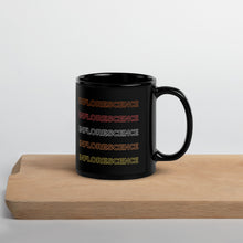 Load image into Gallery viewer, Inflorescence (Multicolor) Black Glossy Mug
